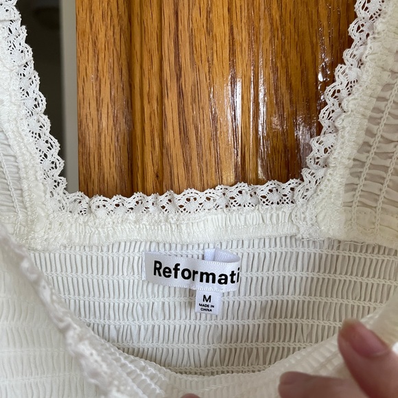 NWT Reformation Villa White Dress - Picture 4 of 5